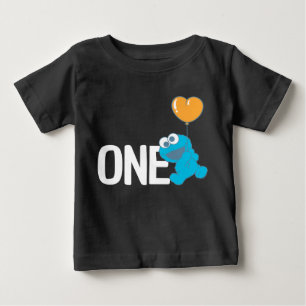 Sesame Street Cookie Monster 1:a födelsedagen T Shirt