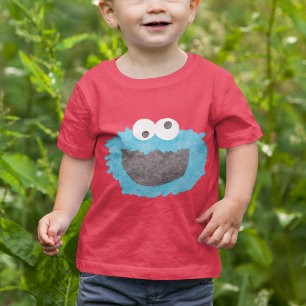 Sesame Street   Cookie Monster Ansikte T Shirt