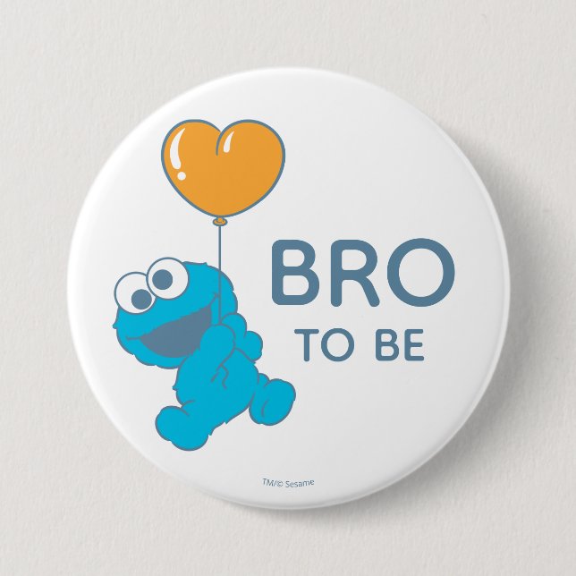 Sesame Street | Cookie Monster Baby Shower Brother Knapp (Framsida)