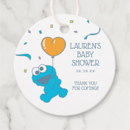 Sesame Street | Cookie Monster Baby Shower Gåvor Etiketter