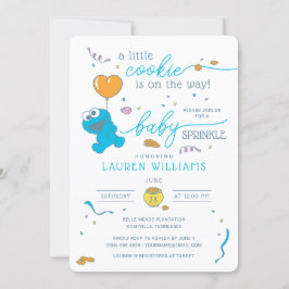 Sesame Street | Cookie Monster Baby Sprinkle Inbjudningar