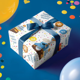 Sesame Street Cookie Monster Birthday Cake Mönster Presentpapper