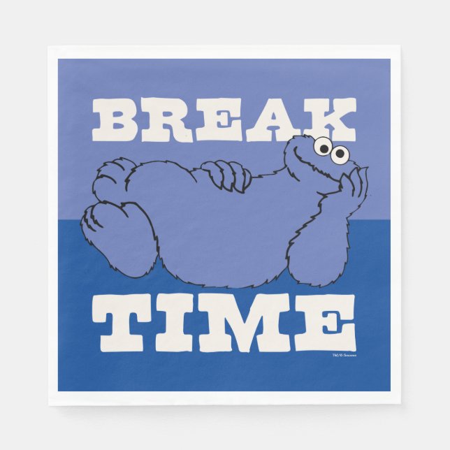 Sesame Street | Cookie Monster Break-tid Pappersservett (Framsidan)
