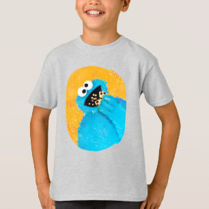 Sesame Street Cookie Monster Character Art T Shirt
