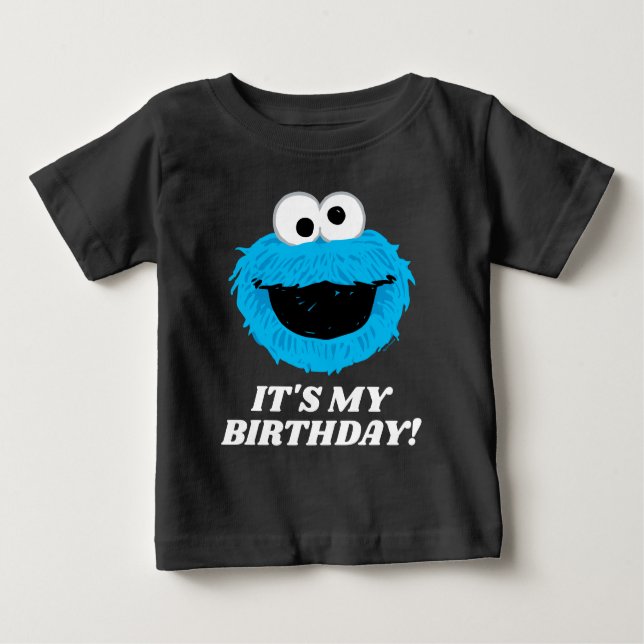Sesame Street | Cookie Monster - Det är min födels T Shirt (Framsida)