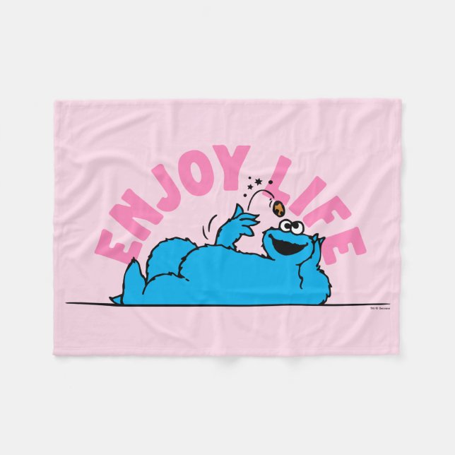 Sesame Street | Cookie Monster Ejoy Life Fleecefilt (Framsidan (Horisontell))