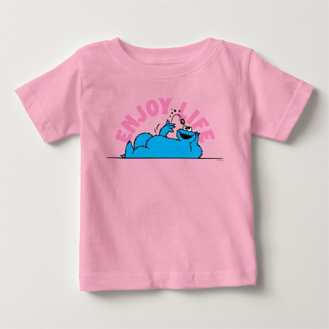 Sesame Street | Cookie Monster Ejoy Life T Shirt (Framsida)