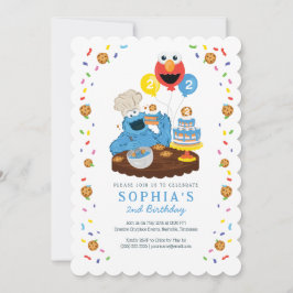 Sesame Street | Cookie Monster födelselsektår  Inbjudningar