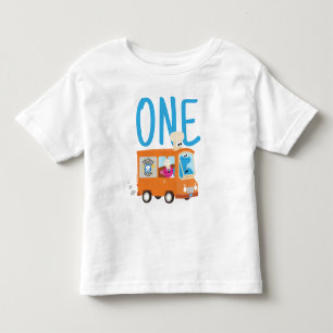 Sesame Street Cookie Monster Food Lastbil Birthd T Shirt