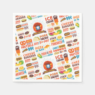 Sesame Street Cookie Monster Foodie Lastbil Pappersservett