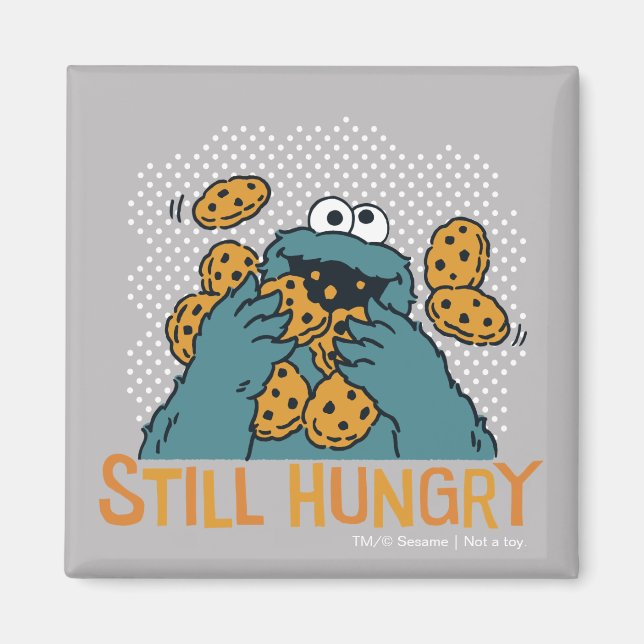 Sesame Street | Cookie Monster - fortfarande Hungr Magnet (Framsidan)