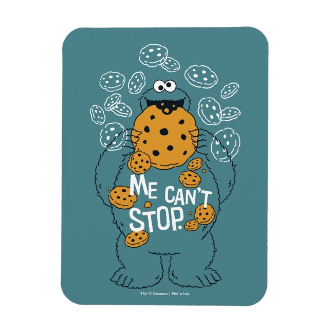 Sesame Street | Cookie Monster - Jag kan inte slut Magnet (Vertikal)