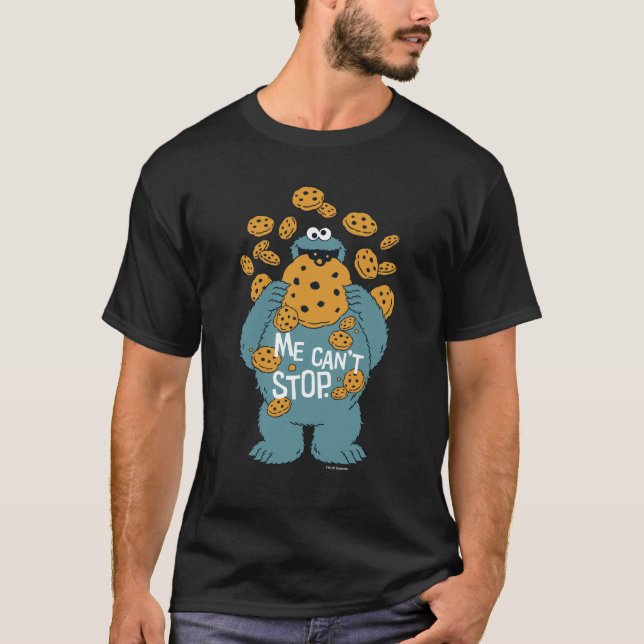 Sesame Street | Cookie Monster - Jag kan inte slut T-shirt (Framsida)