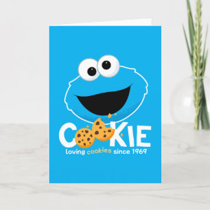 Sesame Street   Cookie Monster Loving Cookies Helgkort