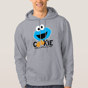 Sesame Street Cookie Monster Loving Cookies Hoodie