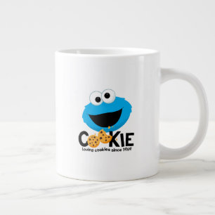 Sesame Street Cookie Monster Loving Cookies Jumbo Mugg