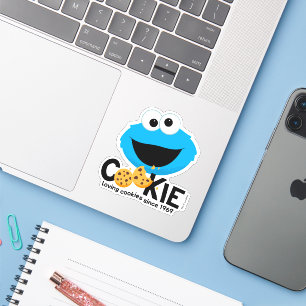 Sesame Street Cookie Monster Loving Cookies Klistermärken