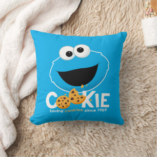Sesame Street   Cookie Monster Loving Cookies Kudde
