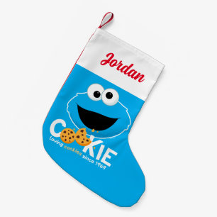 Sesame Street   Cookie Monster Loving Cookies Liten Julstrumpa