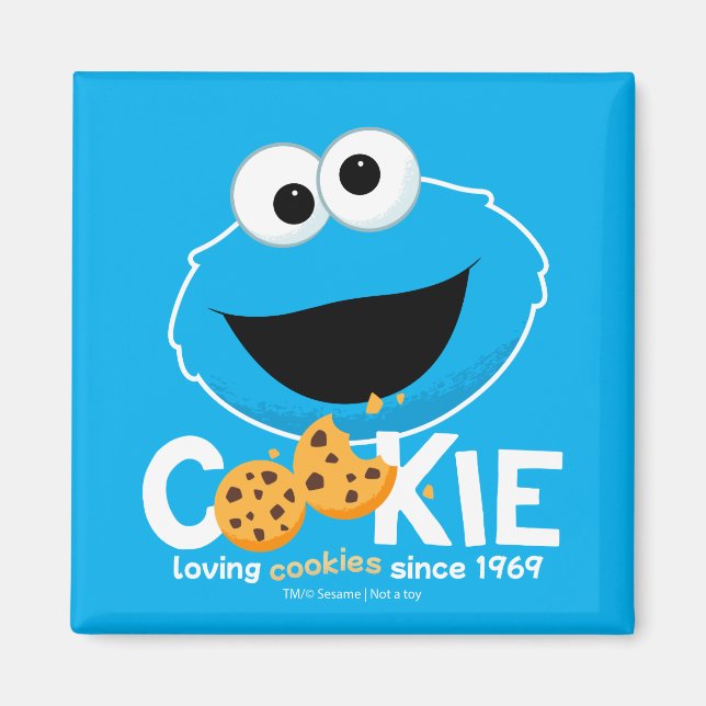 Sesame Street | Cookie Monster Loving Cookies Magnet (Framsidan)
