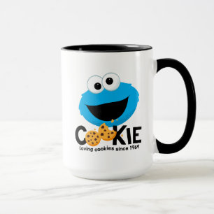 Sesame Street Cookie Monster Loving Cookies Mugg