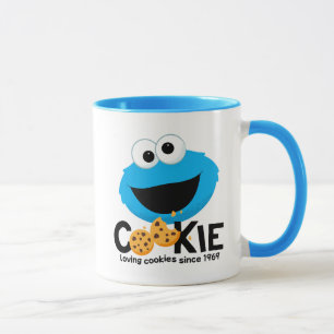 Sesame Street Cookie Monster Loving Cookies Mugg