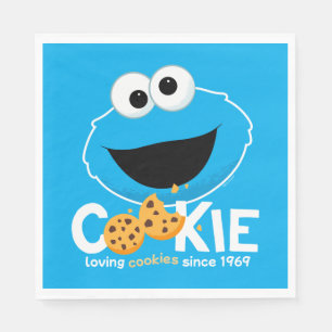 Sesame Street   Cookie Monster Loving Cookies Pappersservett