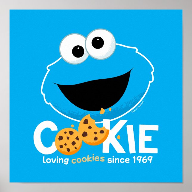 Sesame Street | Cookie Monster Loving Cookies Poster (Framsidan)