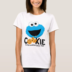 Sesame Street   Cookie Monster Loving Cookies T Shirt