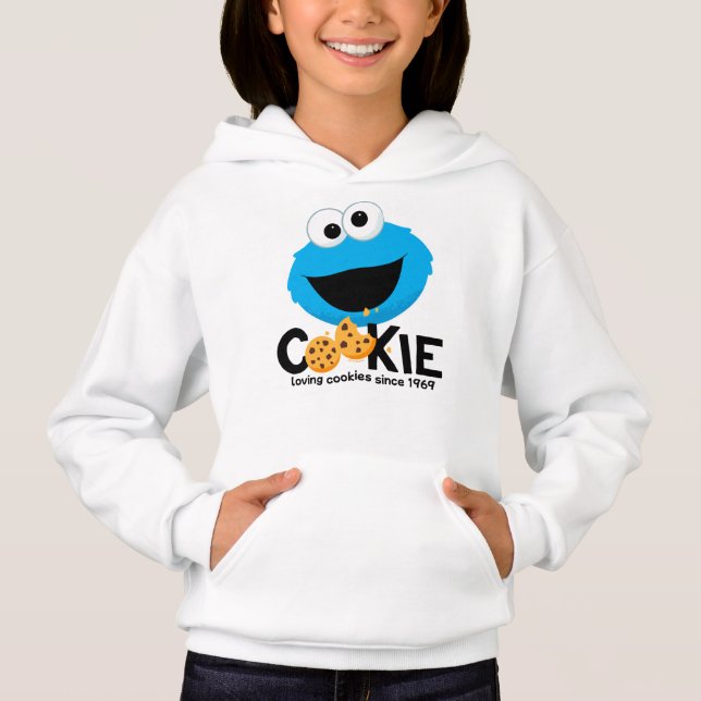 Sesame Street | Cookie Monster Loving Cookies T Shirt (Framsida)