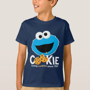 Sesame Street Cookie Monster Loving Cookies T Shirt