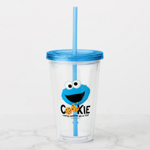 Sesame Street Cookie Monster Loving Cookies Take Away Mugg