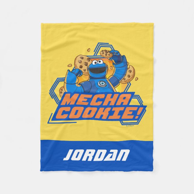 Sesame Street | Cookie Monster Mecha Cookie! Fleecefilt (Framsidan)