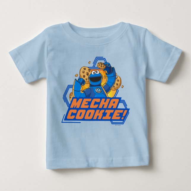 Sesame Street | Cookie Monster Mecha Cookie! T Shirt (Framsida)