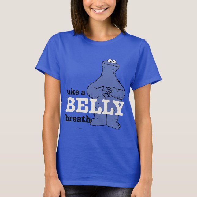 Sesame Street | Cookie Monster tar andedräkt T Shirt (Framsida)