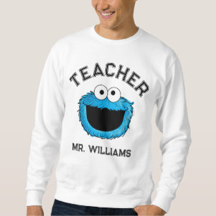Sesame Street Cookie Monster Teacher Lång Ärmad Tröja