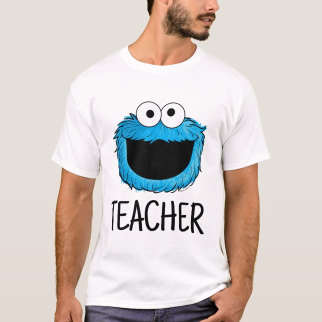 Sesame Street | Cookie Monster Teacher T Shirt (Framsida)