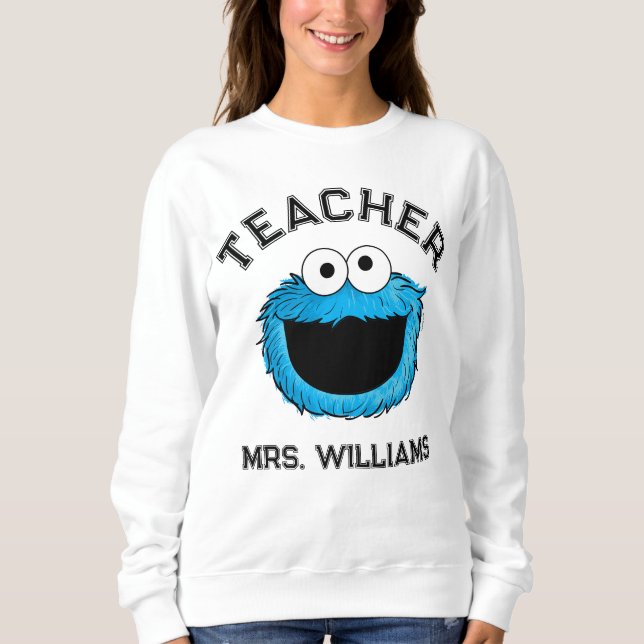 Sesame Street | Cookie Monster Teacher T Shirt (Framsida)