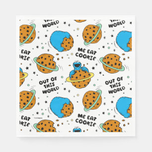 Sesame Street Cookie Monster ut ur världen Pappersservett