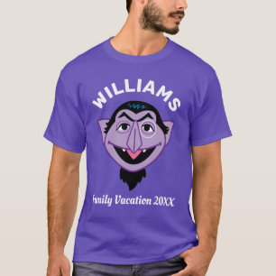 Sesame Street Count von Count Family Vacation T Shirt