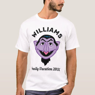 Sesame Street Count von Count Family Vacation T Shirt