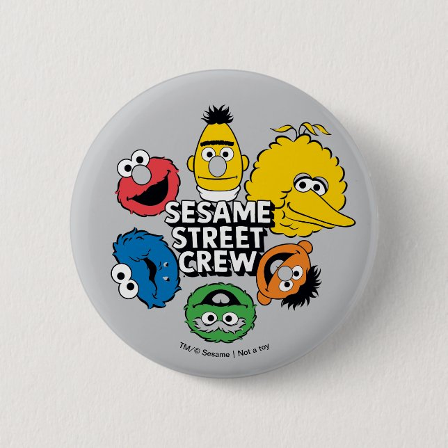 Sesame Street Crew Knapp (Framsida)