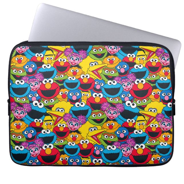 Sesame Street Crew Mönster Laptop Fodral (Framsidan)