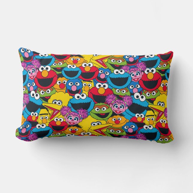 Sesame Street Crew Mönster Lumbarkudde (Framsida)