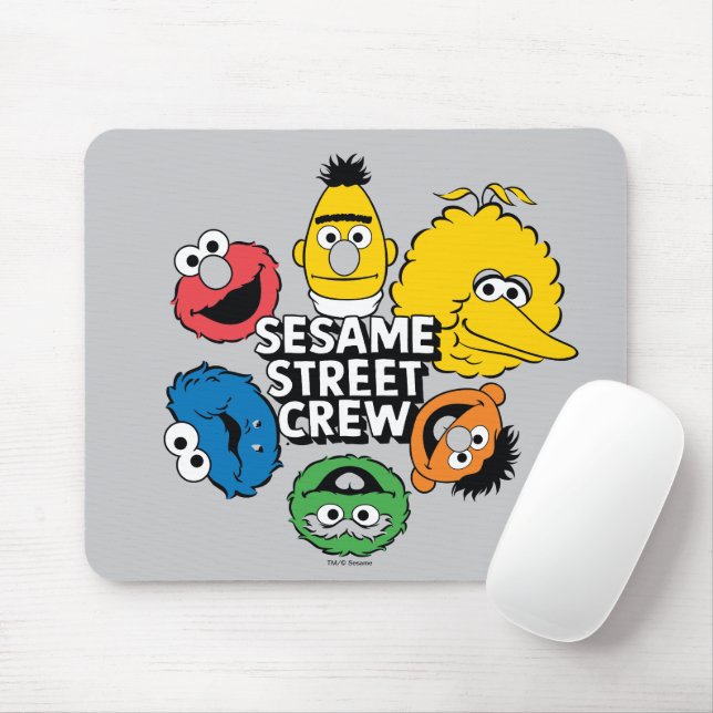 Sesame Street Crew Musmatta (Med mus)