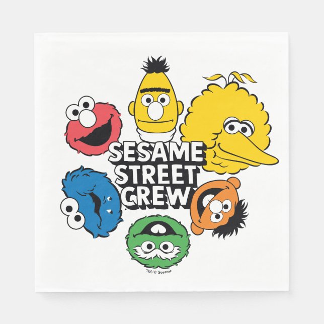 Sesame Street Crew Pappersservett (Framsidan)