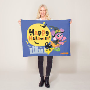 Sesame Street Cute Halloween Mönster Fleecefilt