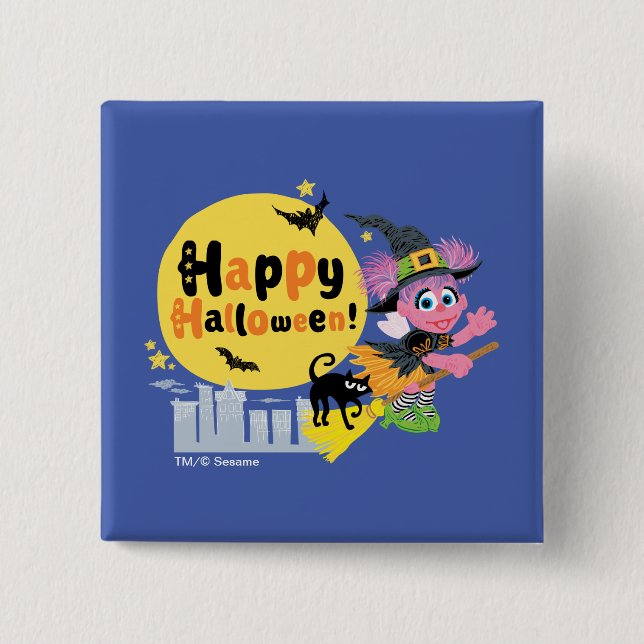 Sesame Street | Cute Halloween Mönster Knapp (Framsida)