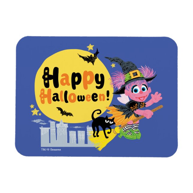 Sesame Street | Cute Halloween Mönster Magnet (Horisontell)