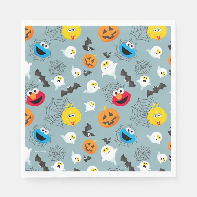 Sesame Street Cute Halloween Mönster Pappersservett (Framsidan)
